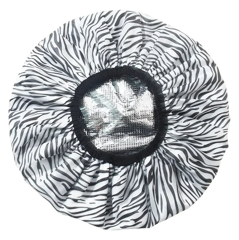 1PC Self-heating Tin Foil Hat Thickened Heating Steam Hair Mask Cap Portable Hair Salon Smooth Hair Oil Baking Cap