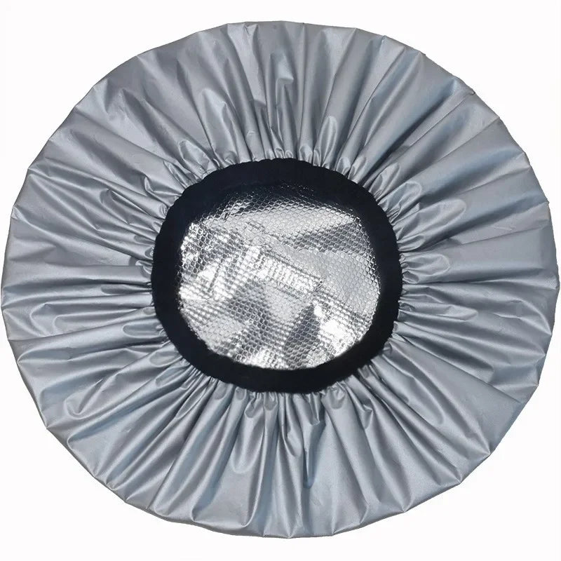 1PC Self-heating Tin Foil Hat Thickened Heating Steam Hair Mask Cap Portable Hair Salon Smooth Hair Oil Baking Cap