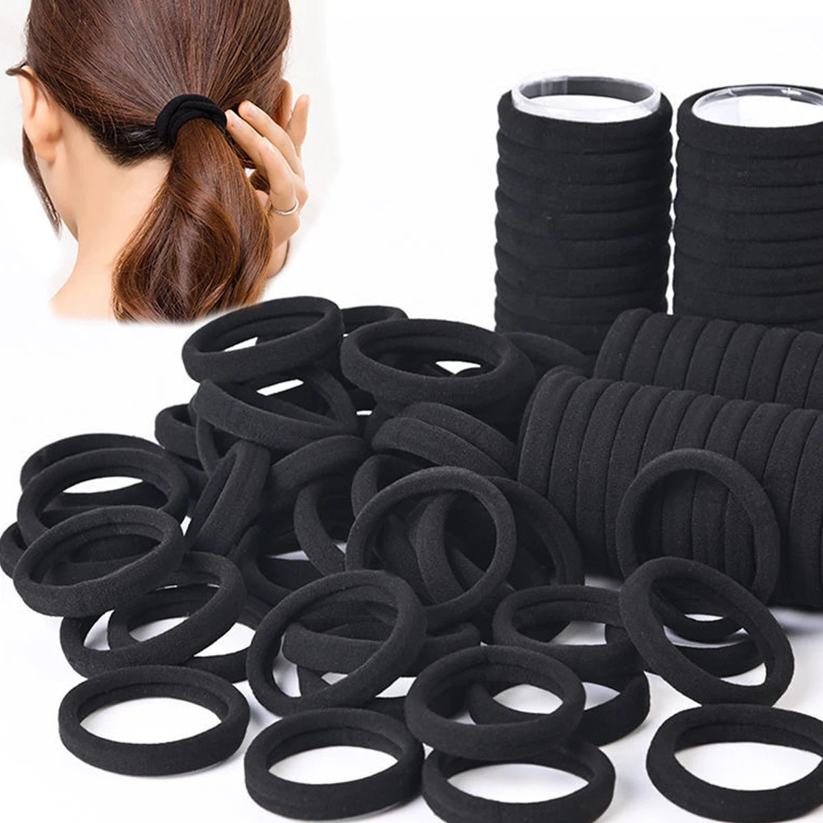 100 Pcs Hair Bands