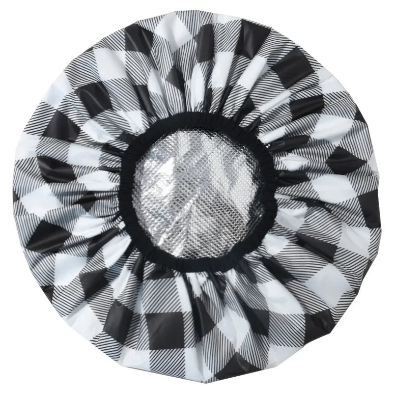 1PC Self-heating Tin Foil Hat Thickened Heating Steam Hair Mask Cap Portable Hair Salon Smooth Hair Oil Baking Cap